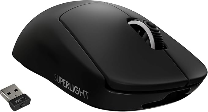 61WRvXLabPL._AC_SX679_ Logitech G PRO X SUPERLIGHT Wireless Gaming Mouse, made for esports HERO 25K Sensor, Ultra Lightweight 63g, Programmable Buttons, Up to 70h Battery - Image 1