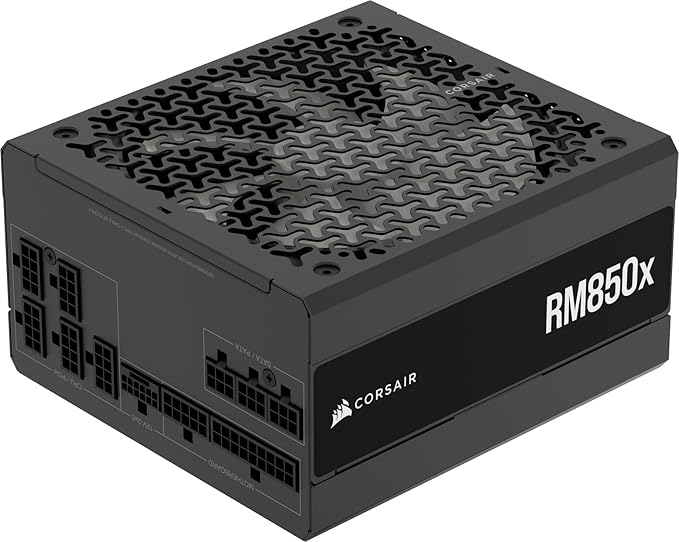 61eKAbgBZRL._AC_SX679_ CORSAIR RM850x Fully Modular Low-Noise ATX Power Supply – ATX 3.1 Compliant – PCIe 5.1 Support – Cybenetics Gold Efficiency – Native 12V-2x6 Connector – Black - Image 1