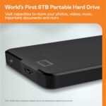 WD 6TB Elements portable external hard drive, USB 3.0, portable external storage, WDBHJS0060BBK-WESN - Image 3
