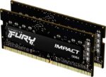 Kingston FURY Impact 32 GB (2 x 16 GB) 3200MHz DDR4 CL20 Laptop Memory Kit of 2 KF432S20IBK2/32