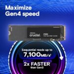 Crucial P310 1TB SSD M.2 2280 NVMe PCIe Gen4 Internal  SSD CT1000P310SSD801 - Image 6
