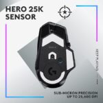 Logitech G G502 X PLUS LIGHTSPEED Wireless RGB Gaming Mouse - Optical mouse with LIGHTFORCE hybrid switches, LIGHTSYNC RGB, HERO 25K gaming sensor, compatible with PC - macOS/Windows - Black - Image 8