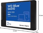 WD Blue SA510 SSD, 2TB 2.5" SATA SSD, Read speeds up to 560 MB/s,  WDS200T3B0A - Image 2