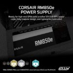 CORSAIR RM850e (2025) Fully Modular Low-Noise ATX Power Supply with 12V-2x6 Cable – ATX 3.1 & PCIe 5.1 Compliant, Cybenetics Gold Efficiency, 105°C-Rated Capacitors, Modern Standby Mode – Black - Image 6